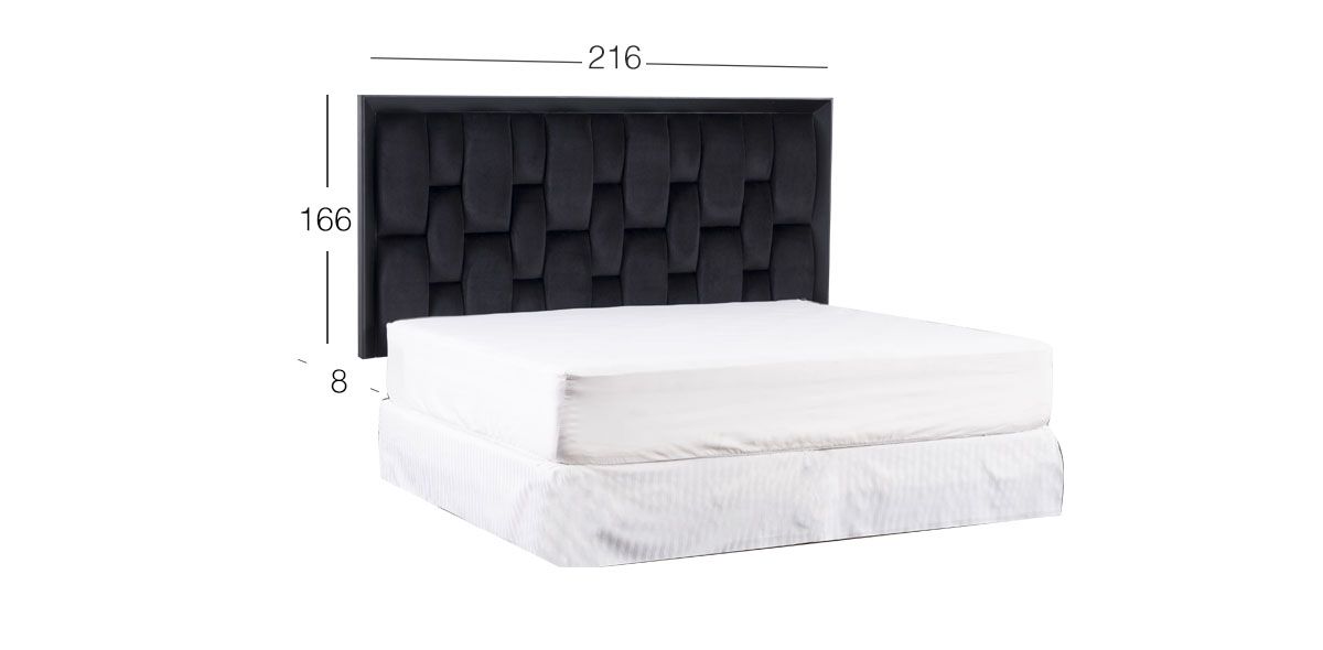 Cabecera King Size Chicago Black