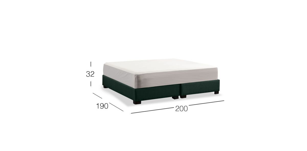 Base De Cama King Size Megan Esmeralda