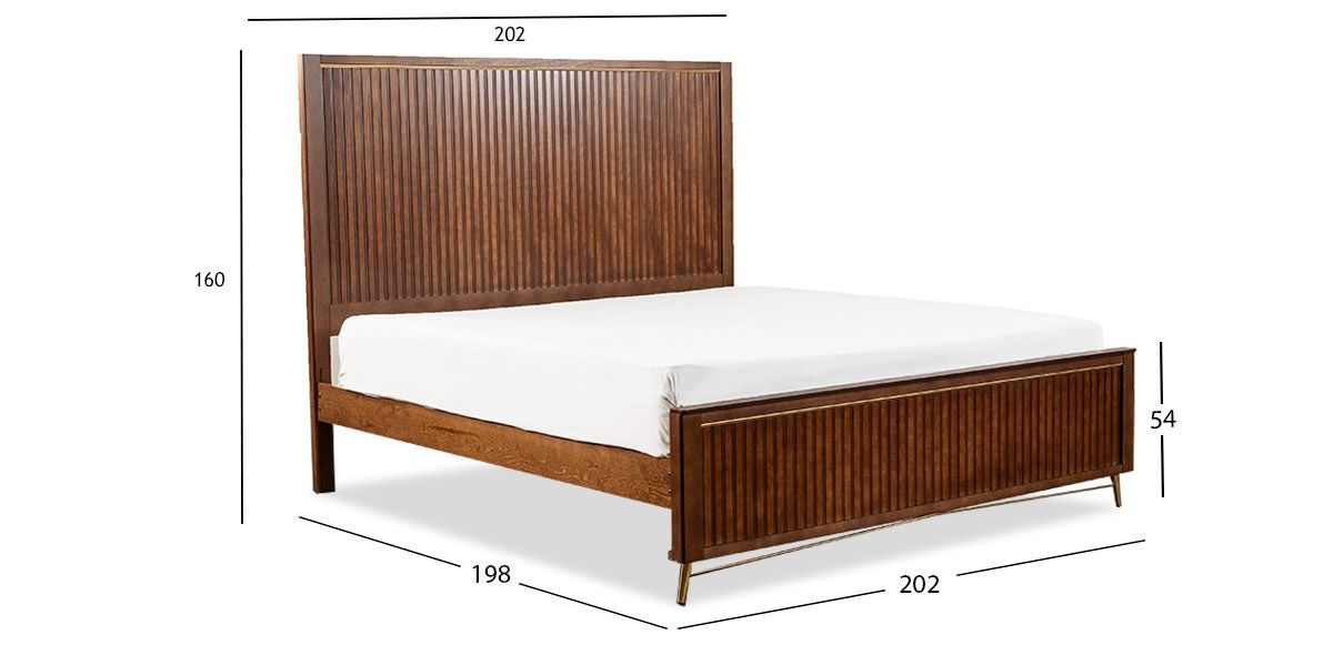 Cama King Size Akira Café