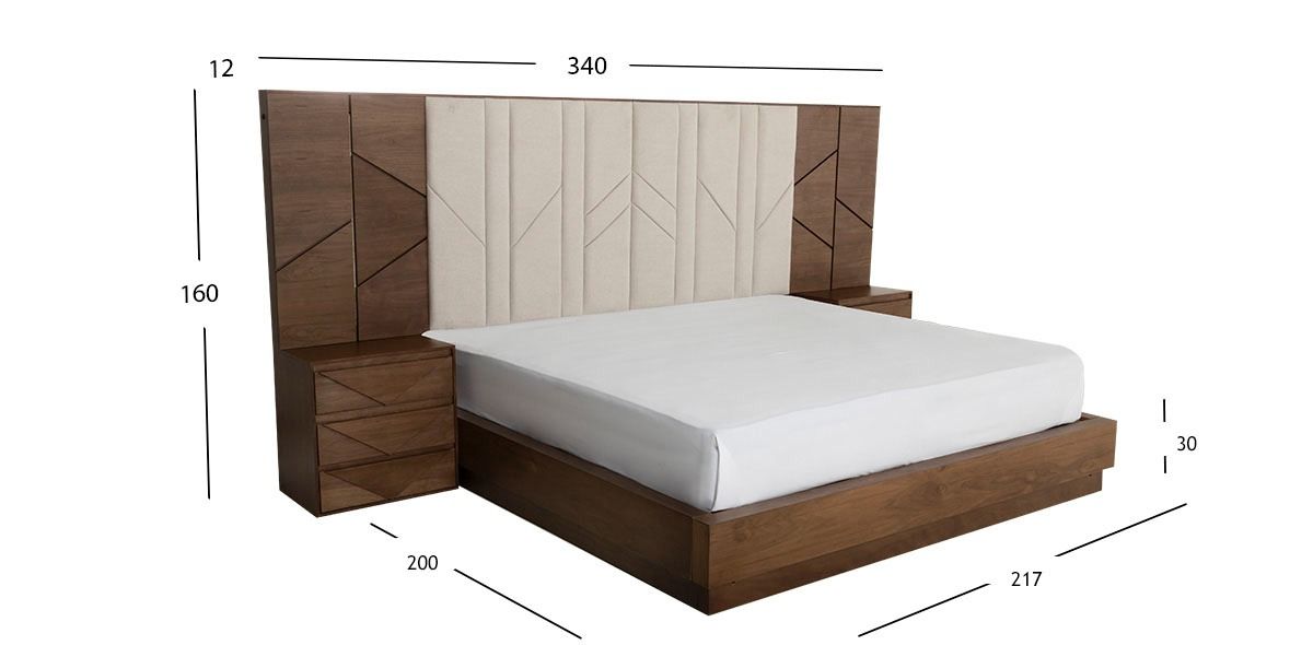 Cama King Size Alba Café