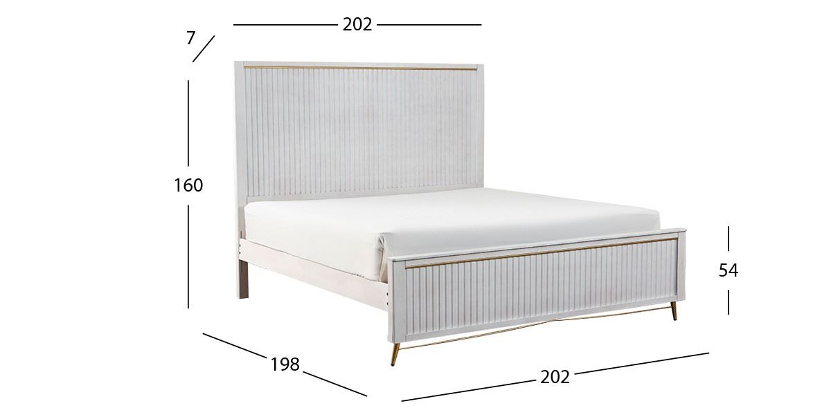 Cama King Size Akira Blanco