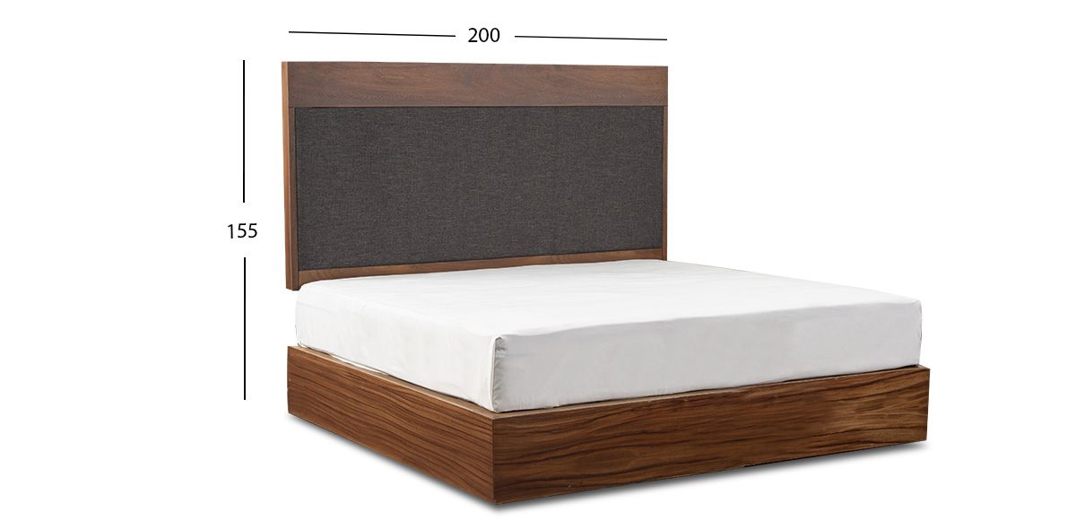 Cabecera King Size Contempo Parota Gris   
