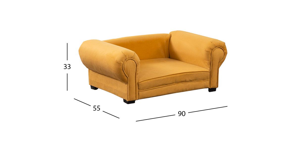 Cama Pet Lizza Mostaza