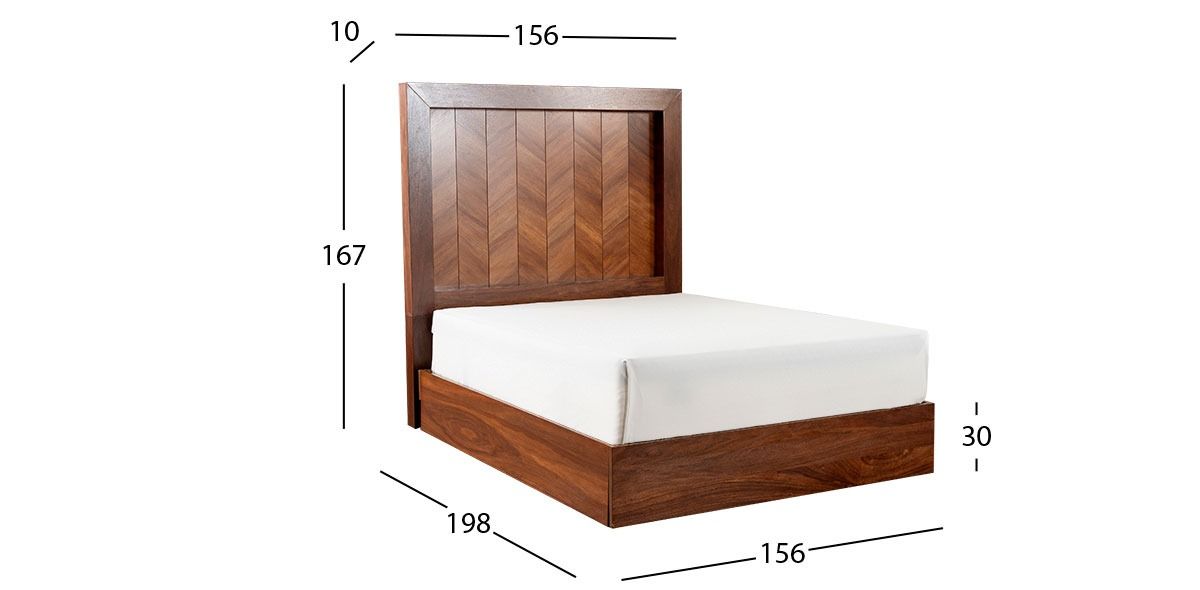 Cama Queen Size Singapur PL Café