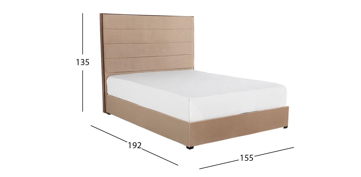Cama Queen Size Libia Beige