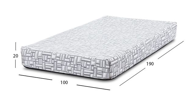 Colchón Individual Memory Foam Nepal Semi-Flex 