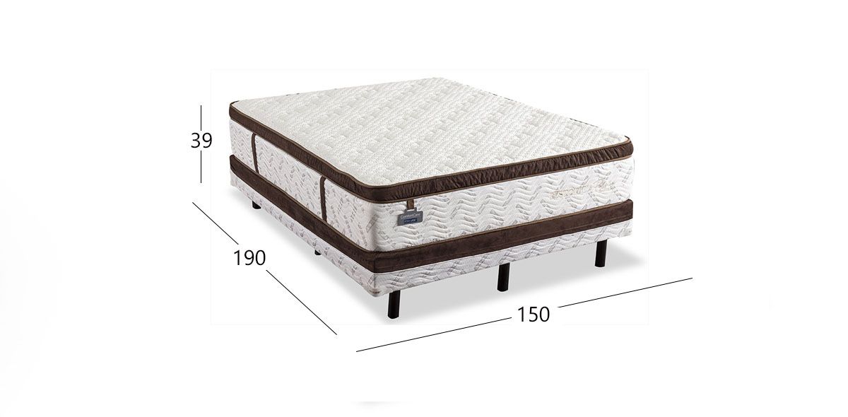 Colchón Queen Size Juego Restonic Passion