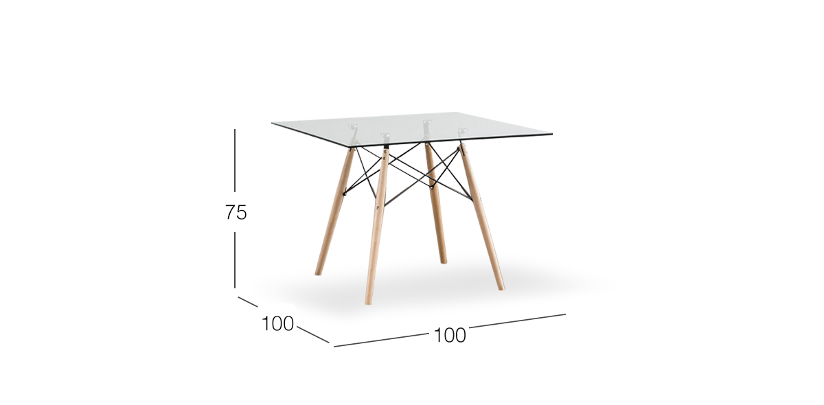 Mesa Comedor Cuadrada Atlas PL