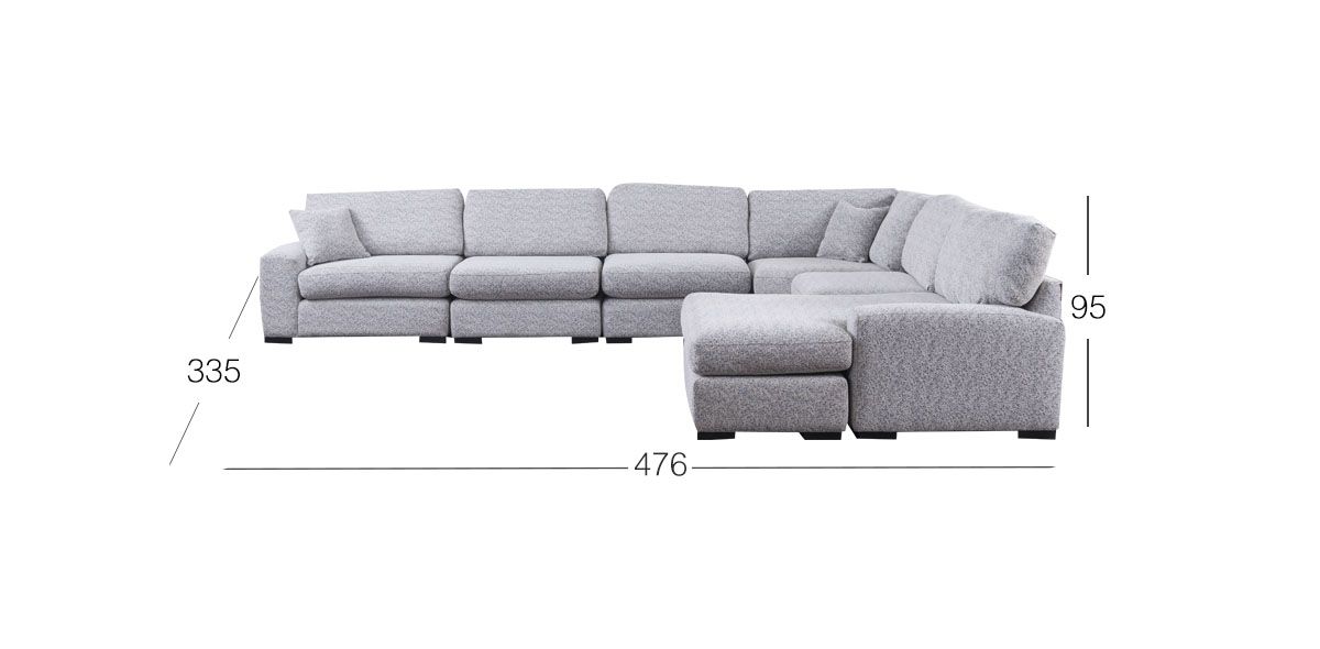 Sala Creta Plus Moka 6 Piezas