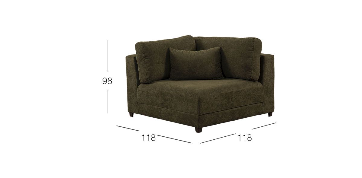 Sillón Esquinero Eland CL Verde