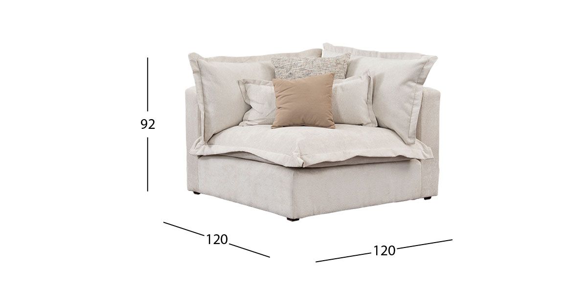 Sillón Esquinero Mariel Beige