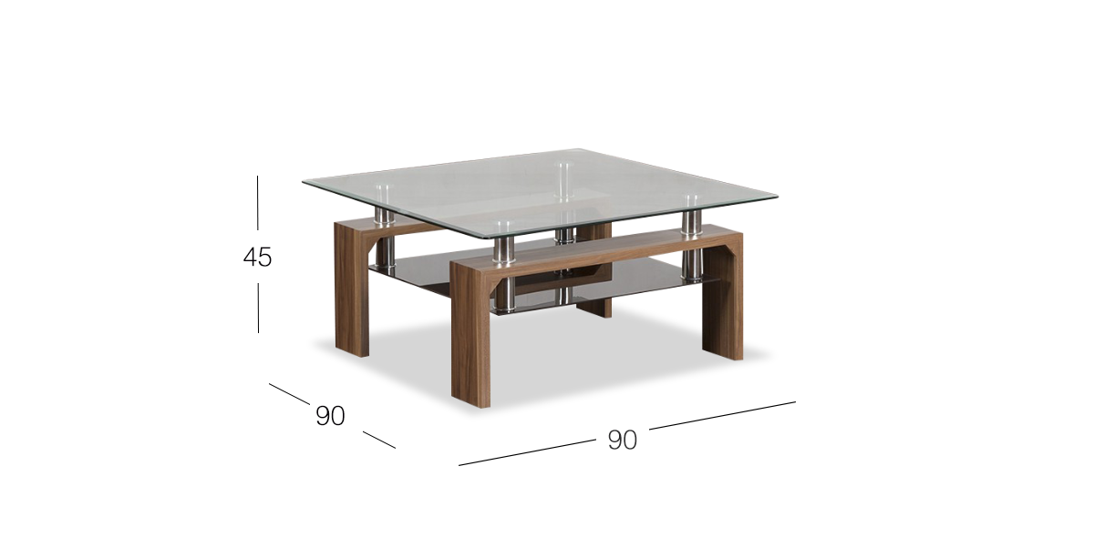 Mesa De Centro Cuadrada Galeana II