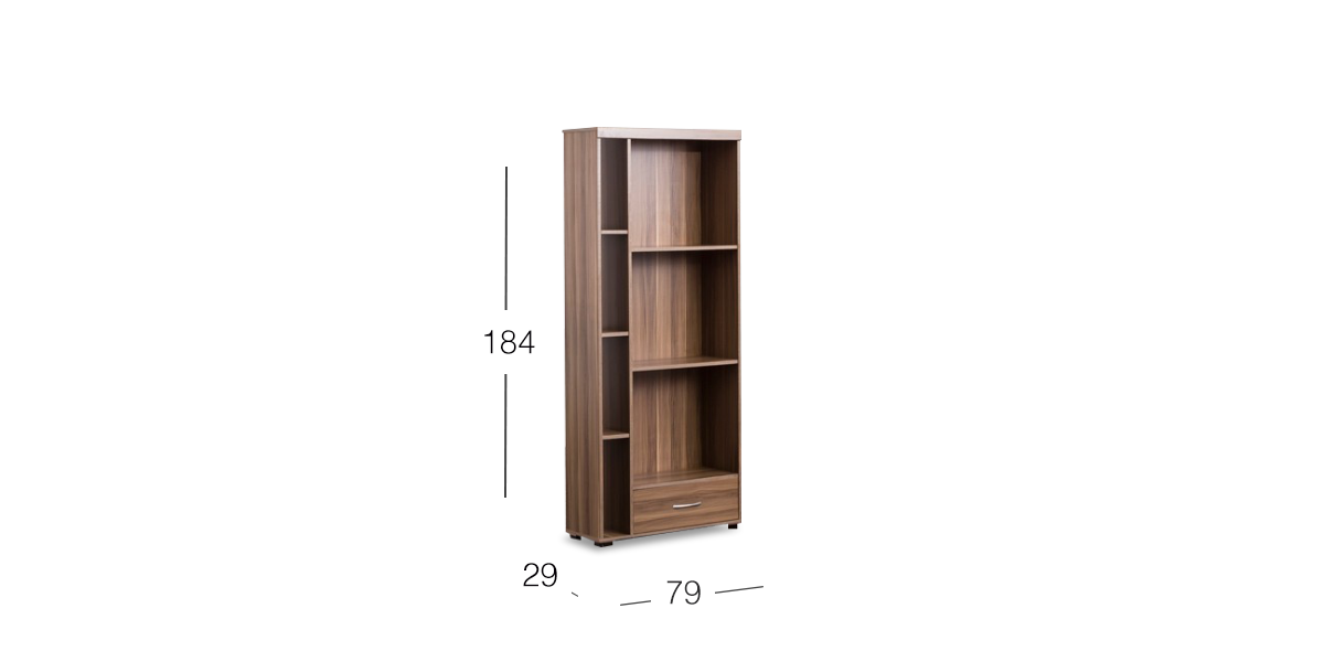 Modulo Lateral 1 Cajón Juliana  Parota