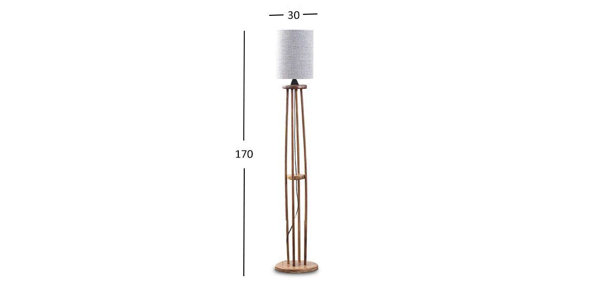Lámpara De Piso Loreto Beige