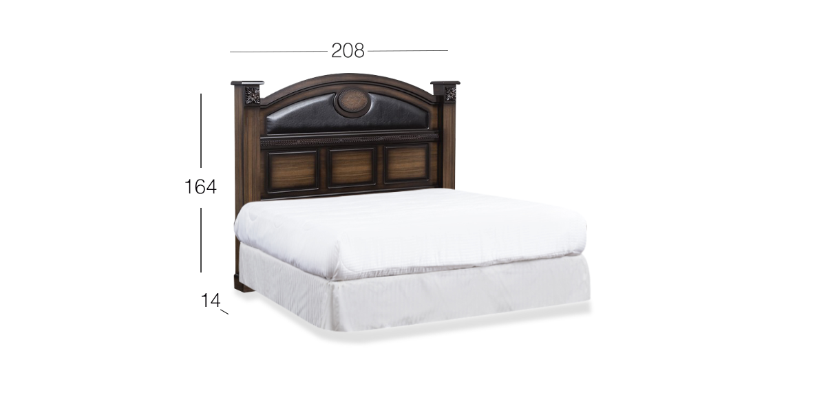 Cabecera King Size Mali Nogal