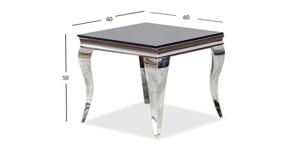 Mesa Lateral Elenor Negro Gristal