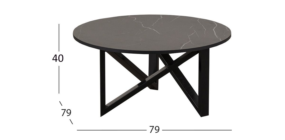 Mesa De Centro Napoles Negro