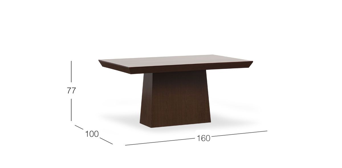 Mesa Comedor 160 Cms Montreal Café 