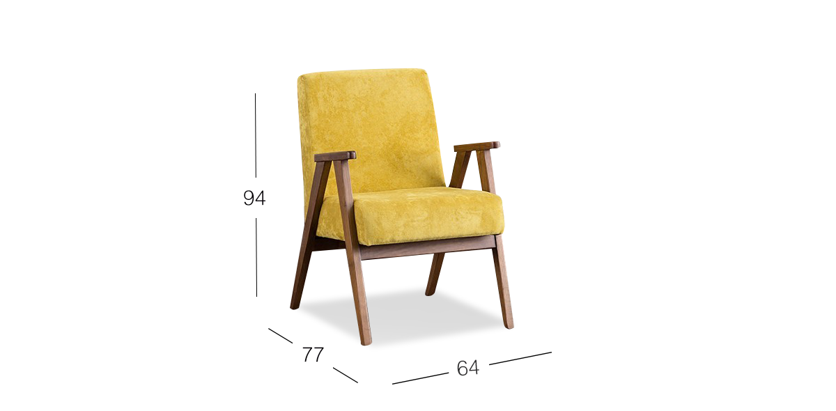 Sillón Ocasional  Norton  Fiora Mustard