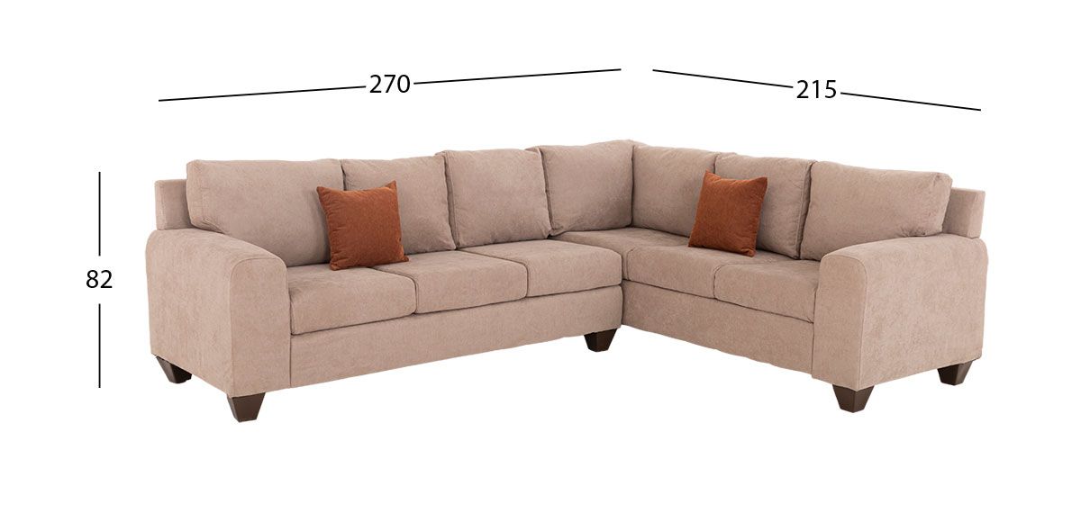 Sala En L Brianna Beige