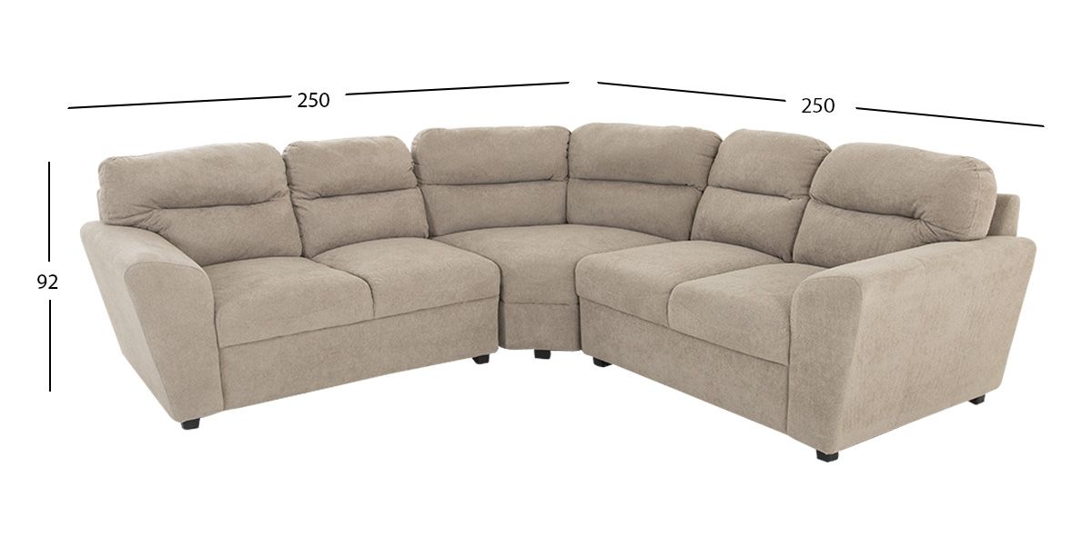 Sala Modular Esquinera Amara Beige