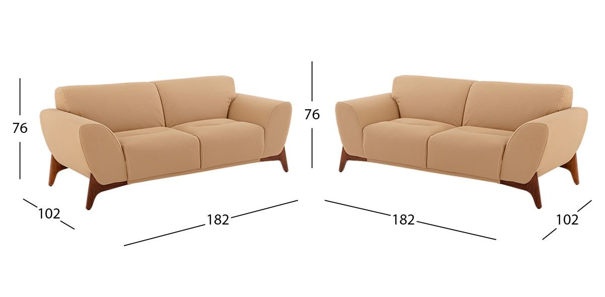Sala Arello Beige (Boal) 2 Piezas