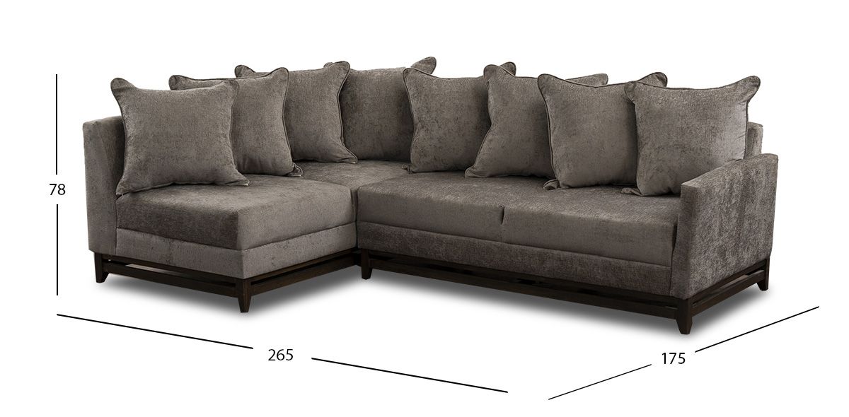 Sala Modular Izquierda Adelei Galp Charcoal
