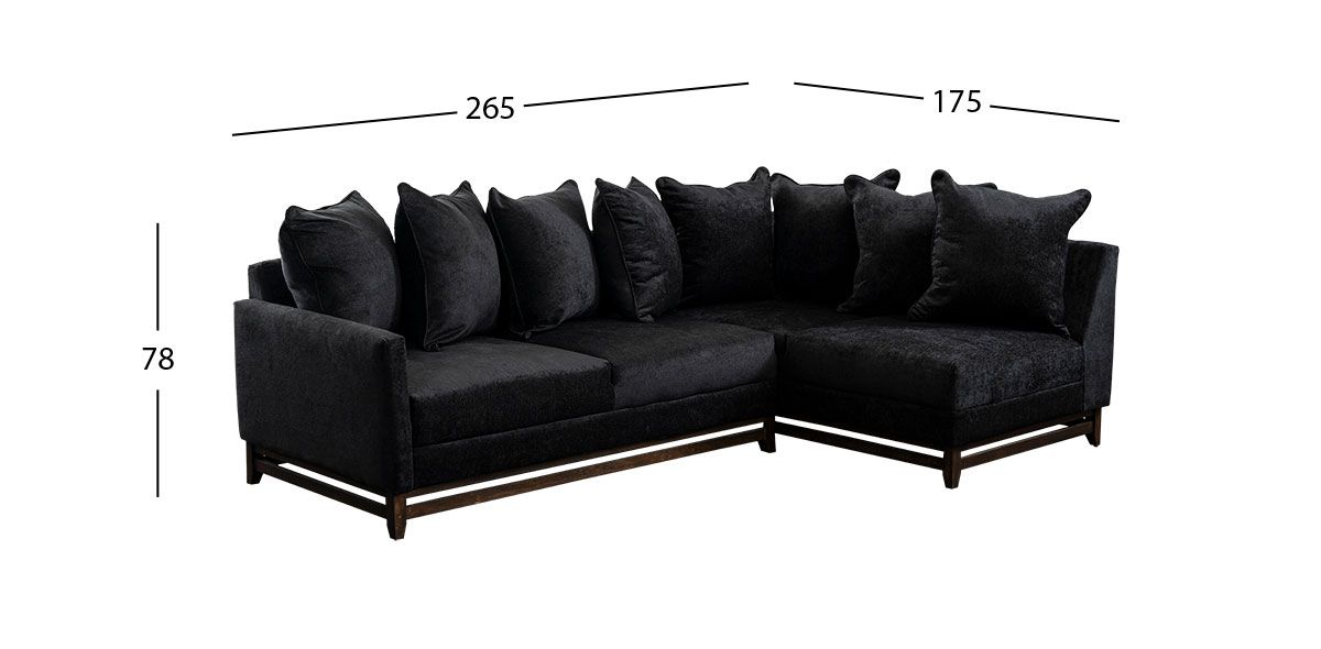Sala Modular Derecha Adelei Galp Negro