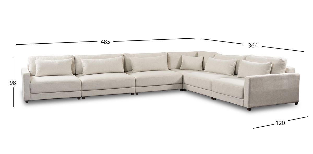 Sala Eland CL Gris 6 Piezas
