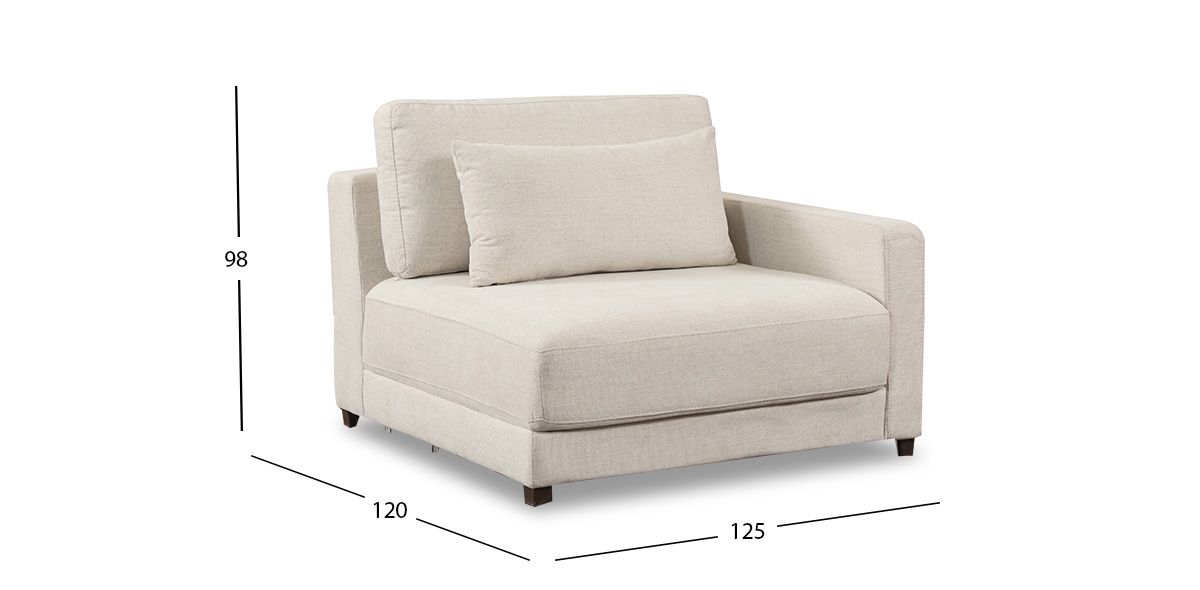 Sillón Brazo Derecho Eland CL Gris