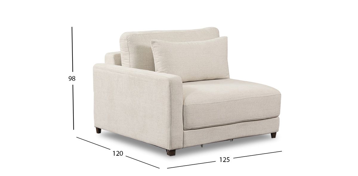 Sillón Brazo Izquierdo Eland CL Gris