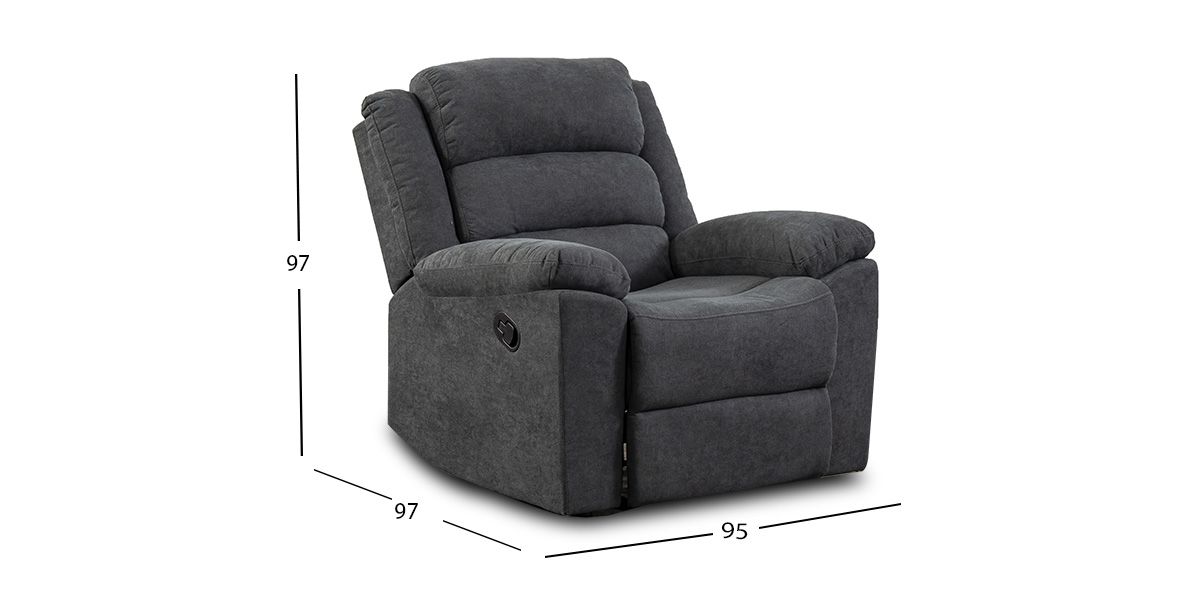 Sillón Con Reclinable Dublín Gris