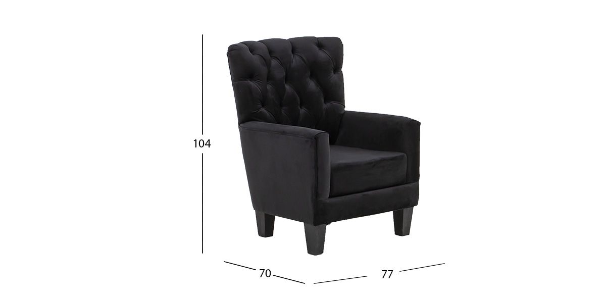 Sillón Ocasional Jeferson Negro