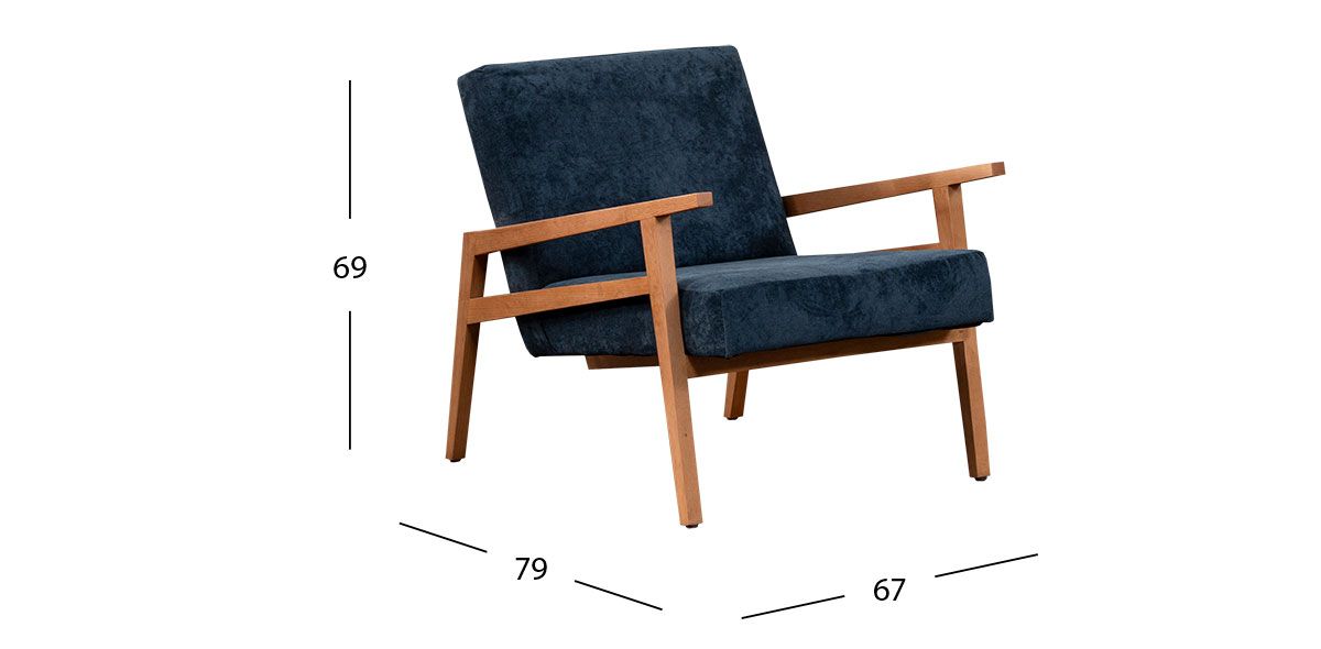 Sillón Ocasional Briton  Navy