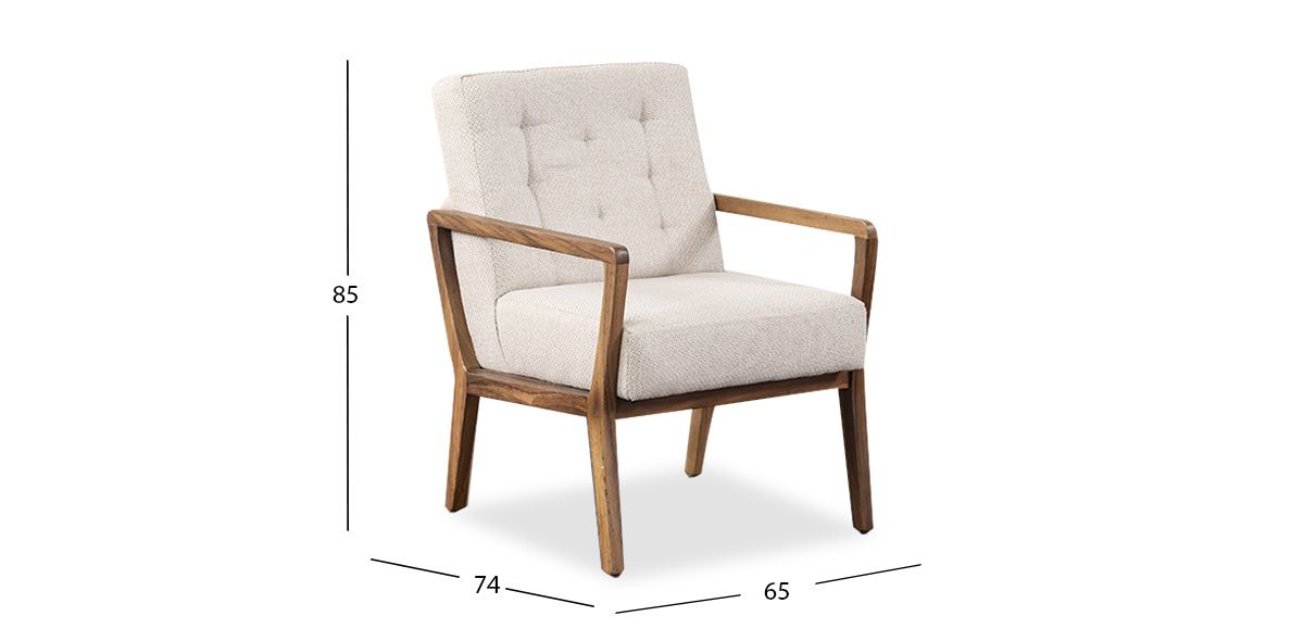 Sillón Ocasional Parota Donovan Beige