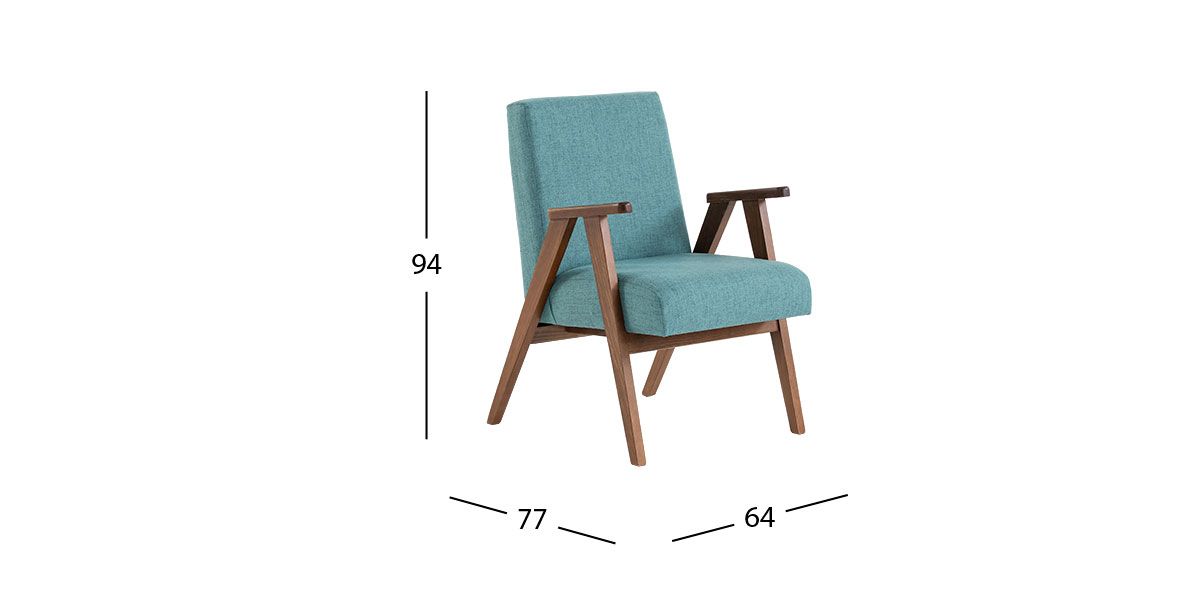 Sillón Ocasional  Norton  Fiora Turquoise