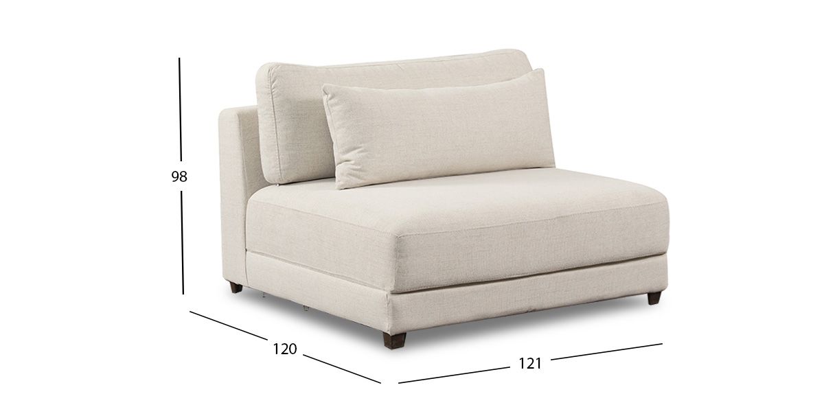 Sillón Sin Brazo Eland CL Gris