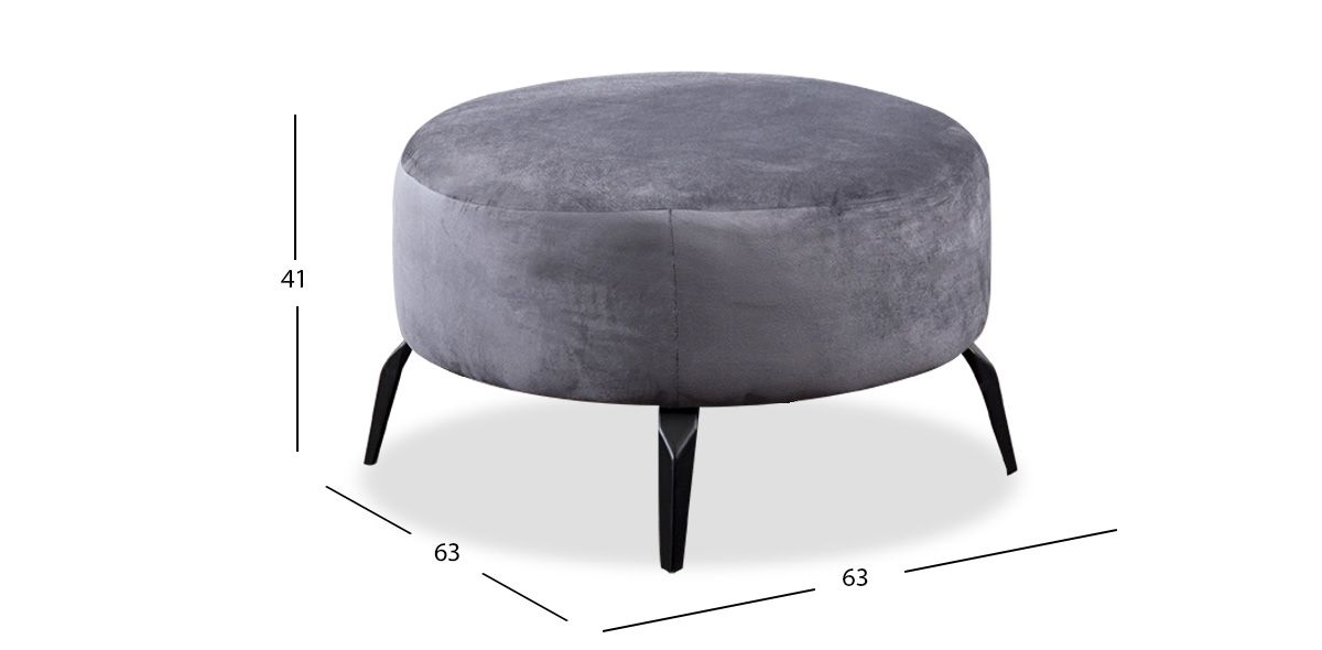 Taburete Mediano Bellavue Gris