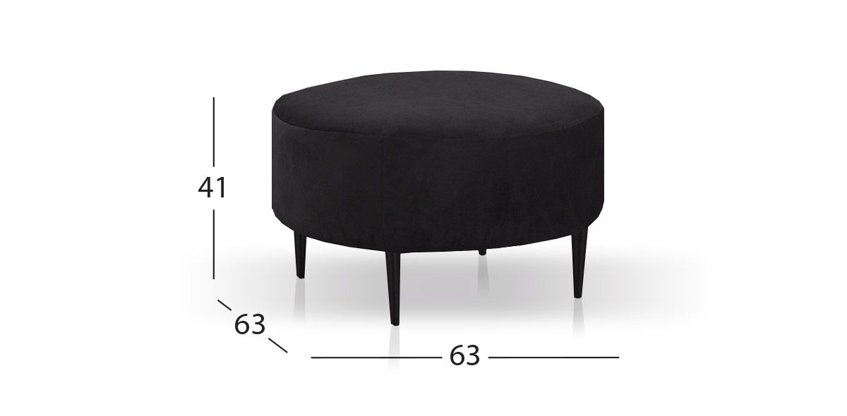 Taburete Mediano Bellavue Negro