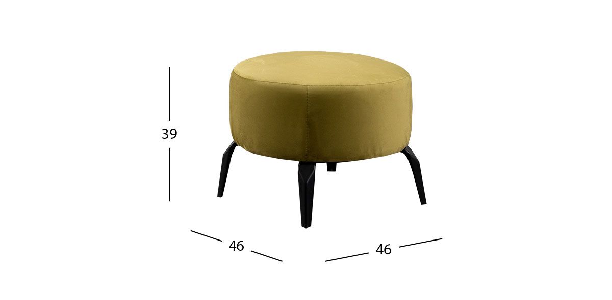 Taburete Bellavue Olivo 46 x 39 cms