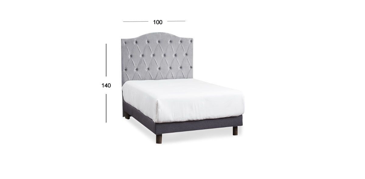 Cabecera Individual Zhola Gris