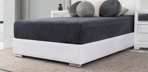 Base De Cama Matrimonial Vielka Blanco