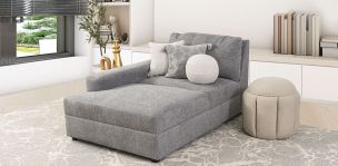 Sillón Largo Elite Gris Claro