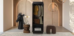 Closet 1 Entrepaños Y 1 Colgador De Ropa Manhattan Café