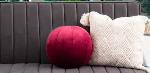 Cojín Decorativo Esfera Elche Rojo