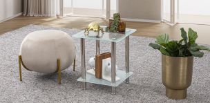 Mesa Lateral Malika gris