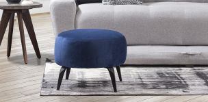 Taburete Bellavue Azul 46 x 39 cms
