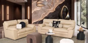 Sala Piel Pisa Beige