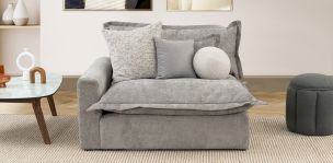 Sillón Con Brazo Izquierdo Mariel Gris
