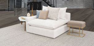 Sillón Brazo Izquierdo Macca Blanco